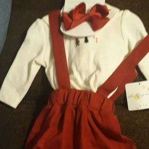 Christmas Newborn Baby Girl Outfit